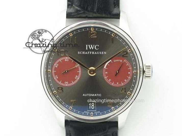 MIROTIME 0731 Compact Portuguese IW545409 RG ZF 1:1 Best Edition White Dial On Brown Leather Strap A 7336
